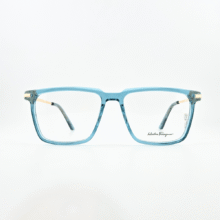 عینک طبی فریگامو مدل آبی طلایی