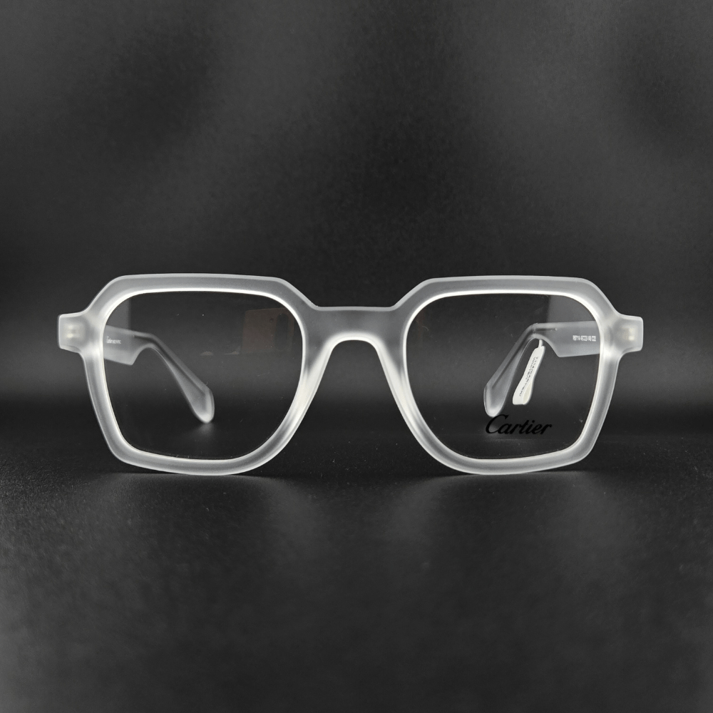 عینک طبی کارتیر مدل مستطیلی شفاف مات
