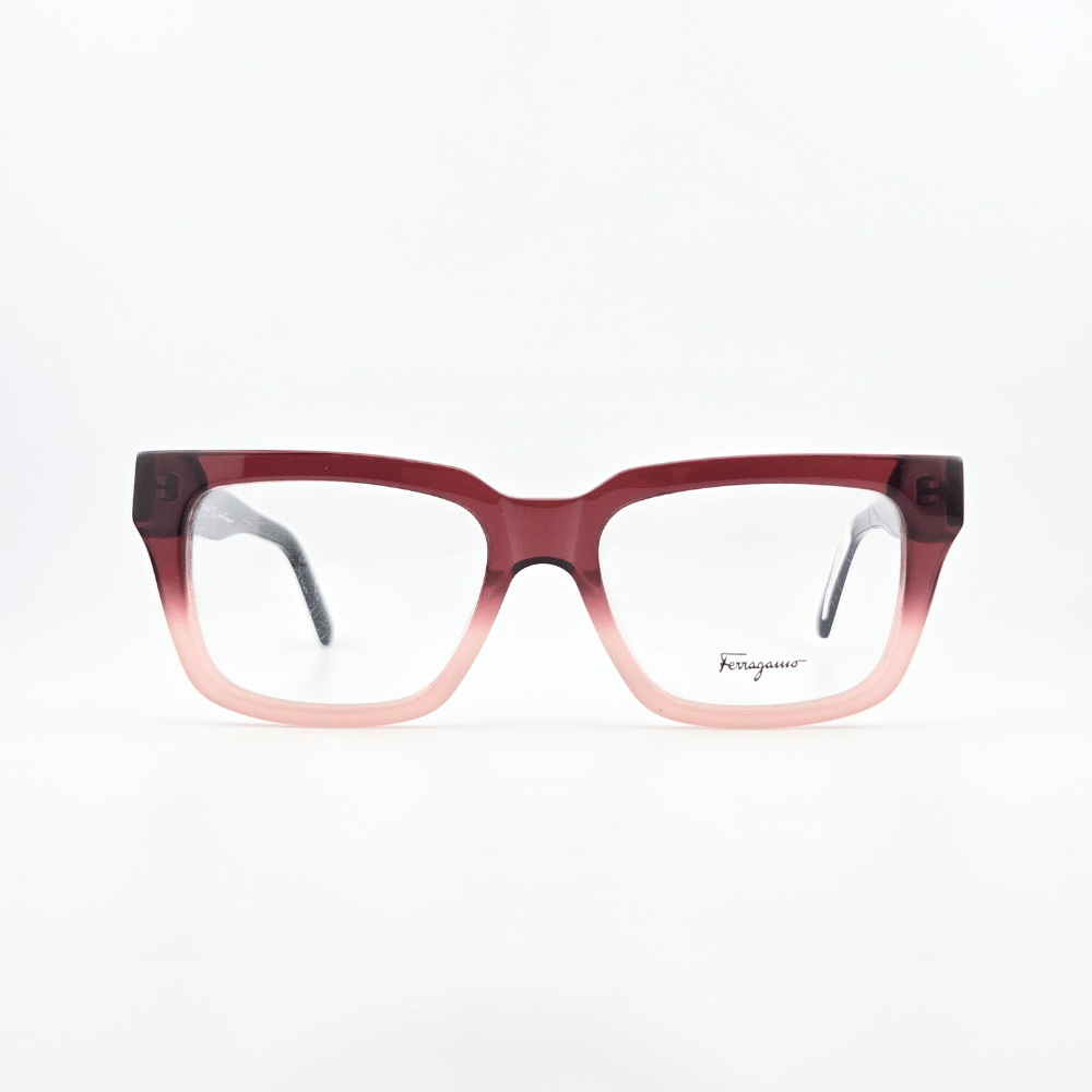 عینک طبی فریگامو گرادیان شرابی/صورتی