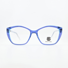 عینک طبی بوکاسنسو گربه‌ای آبی کریستالی