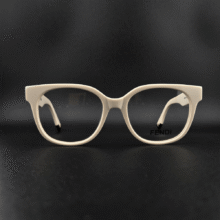عینک طبی فندی مستطیلی کرم مات